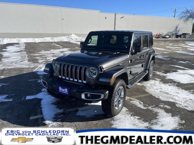 2019 Jeep Wrangler Unlimited Sahara 4WD ColdWx LED-LightingGroup w/AdptvCrz Nav HtdLthr HtdSteeringWhl 3-PieceHardtop