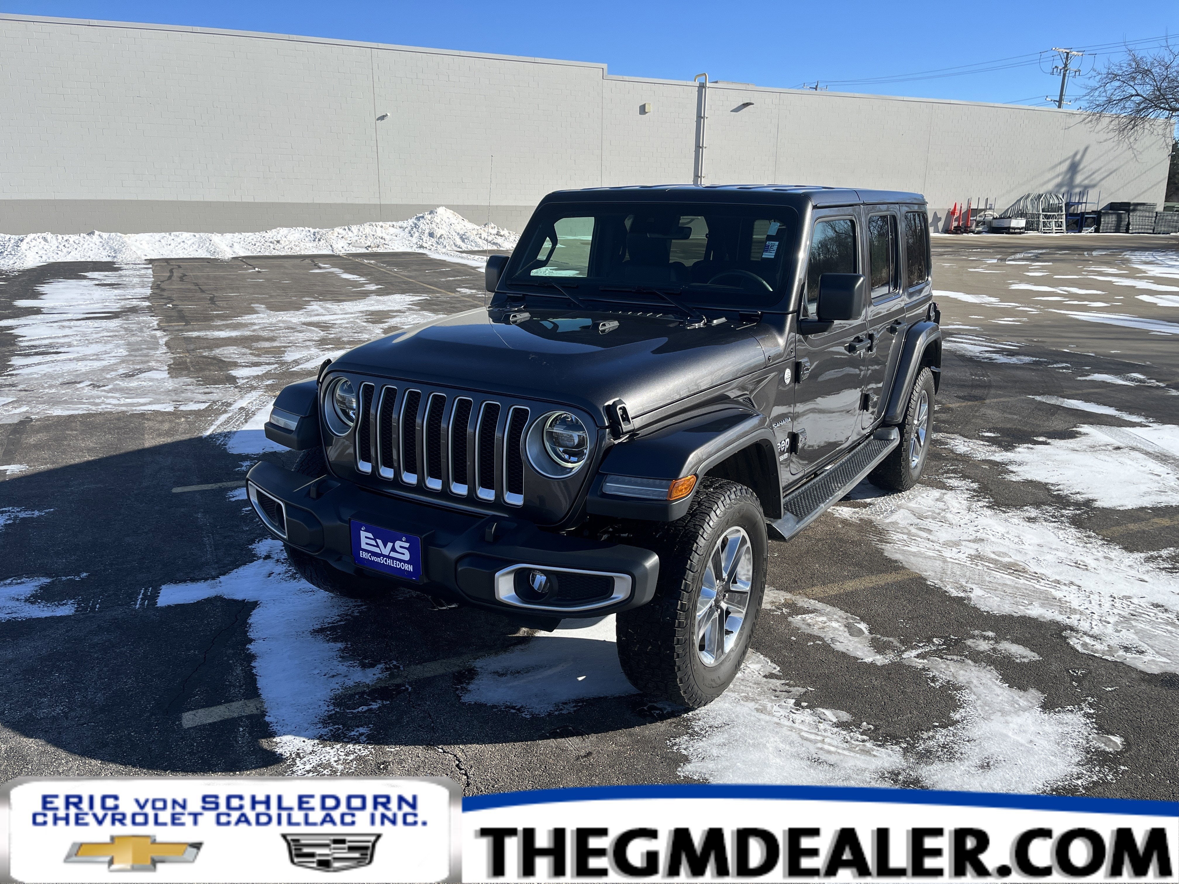 2019 Jeep Wrangler Unlimited Sahara 4WD ColdWx LED-LightingGroup w/AdptvCrz Nav HtdLthr HtdSteeringWhl 3-PieceHardtop