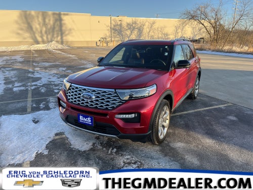2020 Ford Explorer Platinum 4WD PremiumTechnologyPkg w/Sunroof 21s HtdCldMemLthr