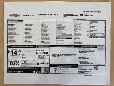 2023 Chevrolet Corvette Z06 3LZ