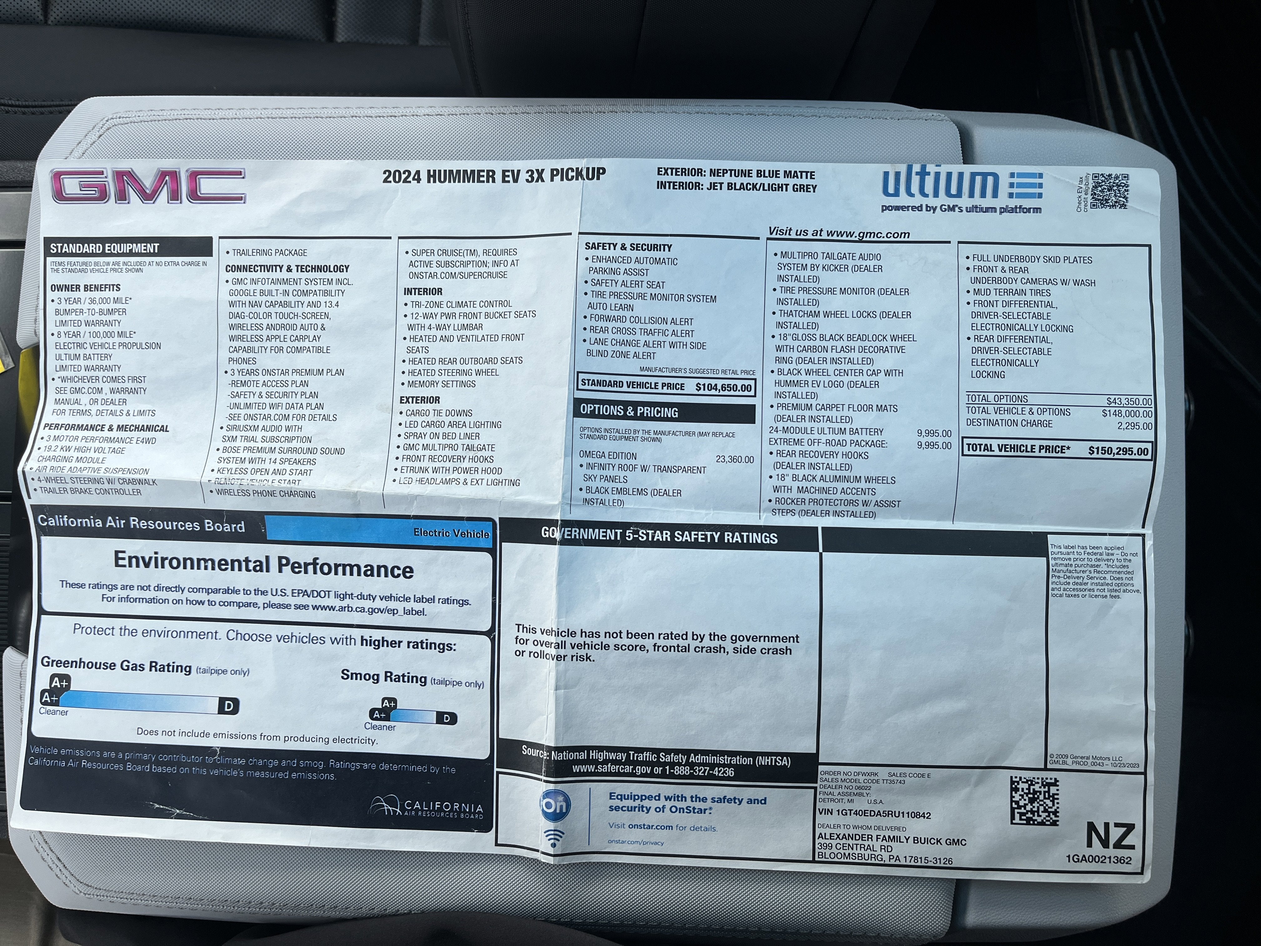 2024 GMC HUMMER EV Pickup 3X OMEGA LIMITED EDITION